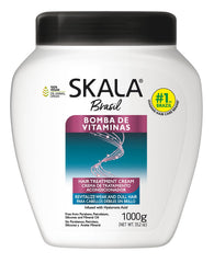 SKALA Hair Treatment Cream Vitamin Bomb bottle close-up highlighting vitamin-rich formula