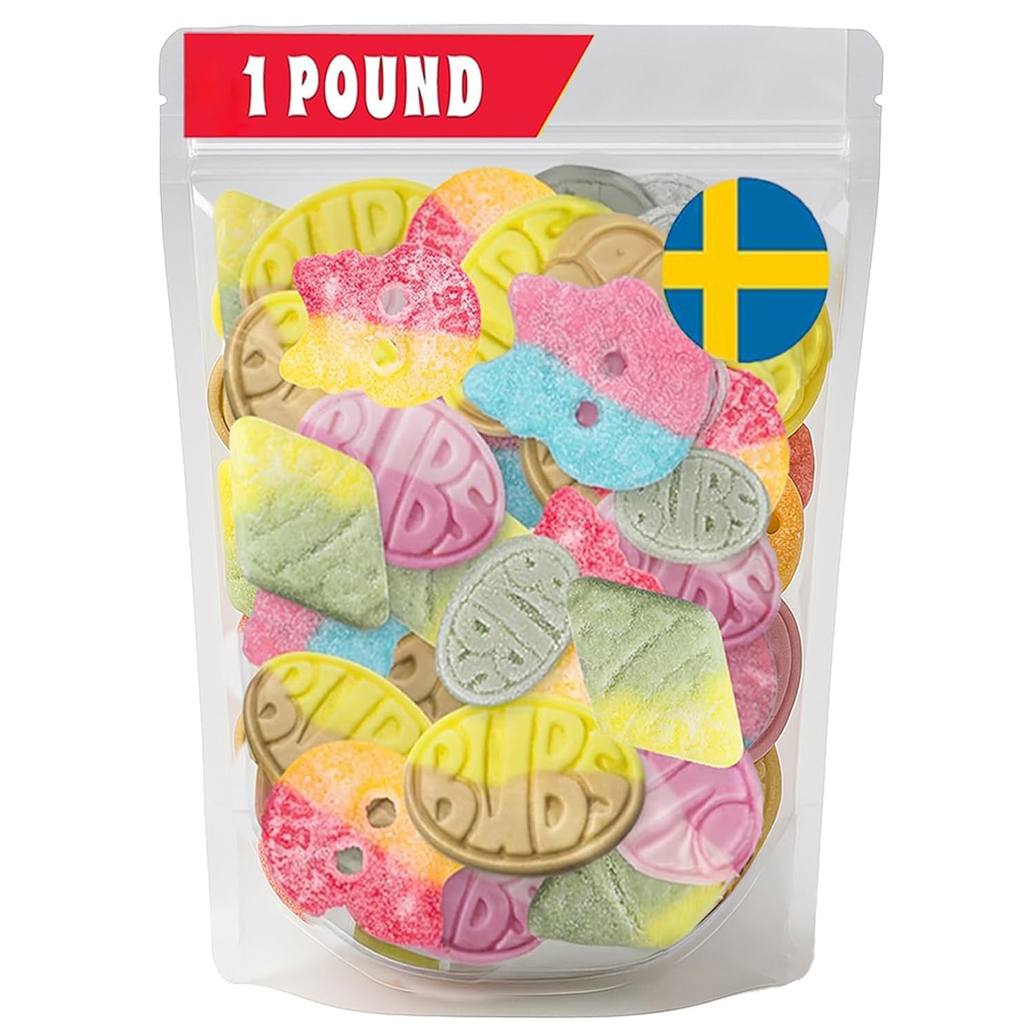 SkandyNova Bubs Swedish Candy Mix 1lb assorted gummies for snacks