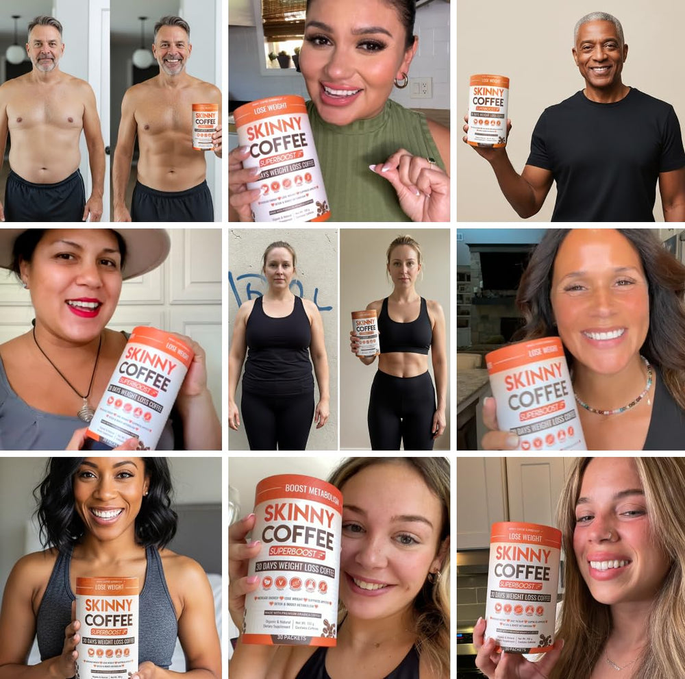Morning ritual with Skinny Coffee SuperBoost for energy without jitters.
