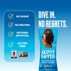 SKINNYDIPPED 1.2 oz portioned bag for on-the-go snacking