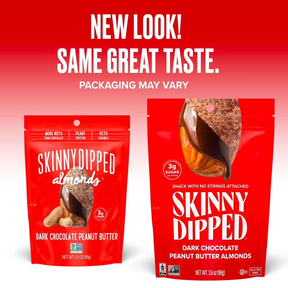 Fair Trade and bee-friendly label on SkinnyDipped packaging.