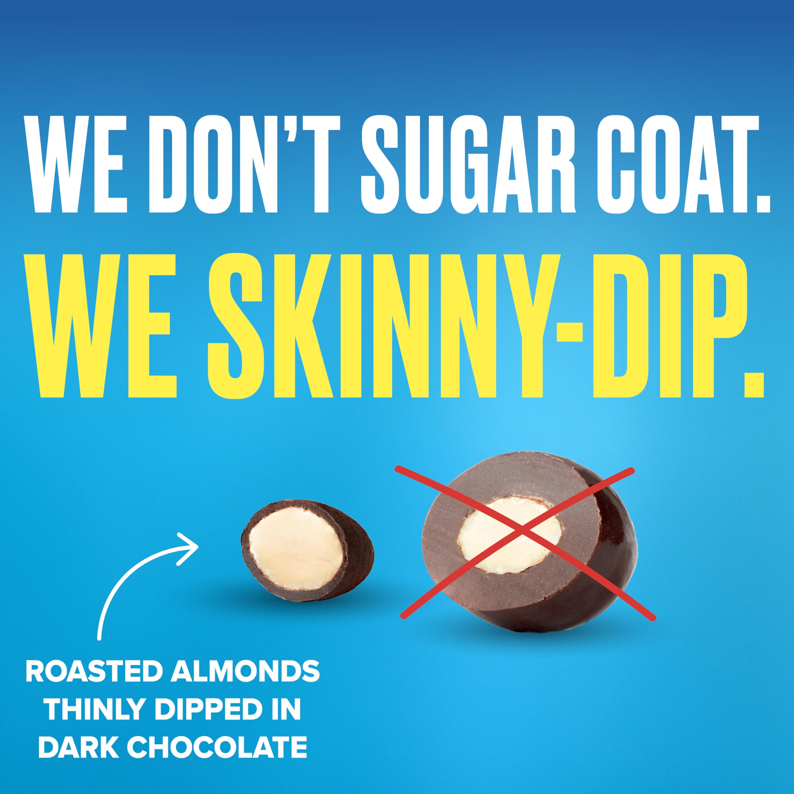 SKINNYDIPPED gluten-free and Kosher labeled snack ingredients