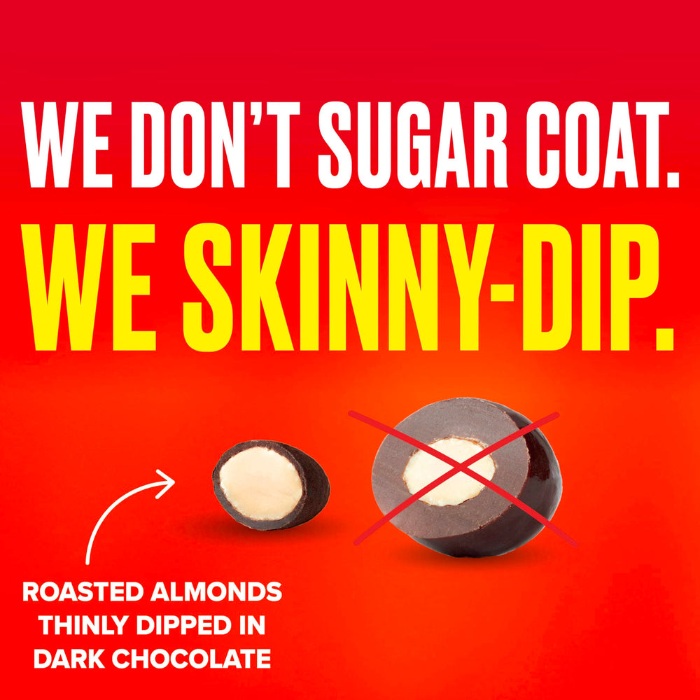 Gluten-free, Kosher snack featuring SkinnyDipped almonds
