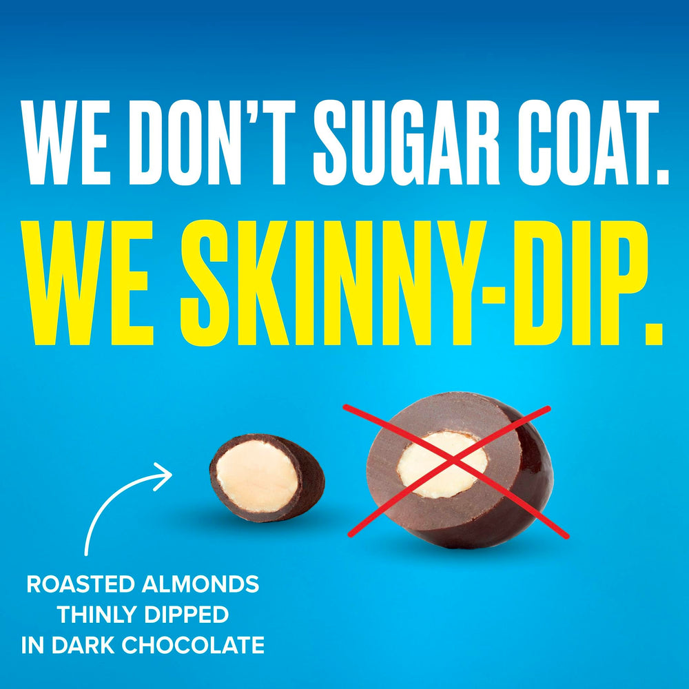 Individually wrapped SKINNYDIPPED portions support mindful snacking.