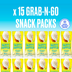 SkinnyDipped Lemon Bliss Almonds lemon zest detail highlights citrus aroma and fresh flavor