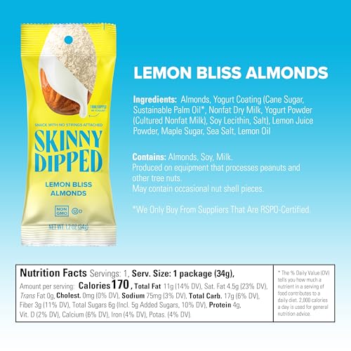 SkinnyDipped Lemon Bliss Almonds on-the-go scene showcases healthy, tasty snack