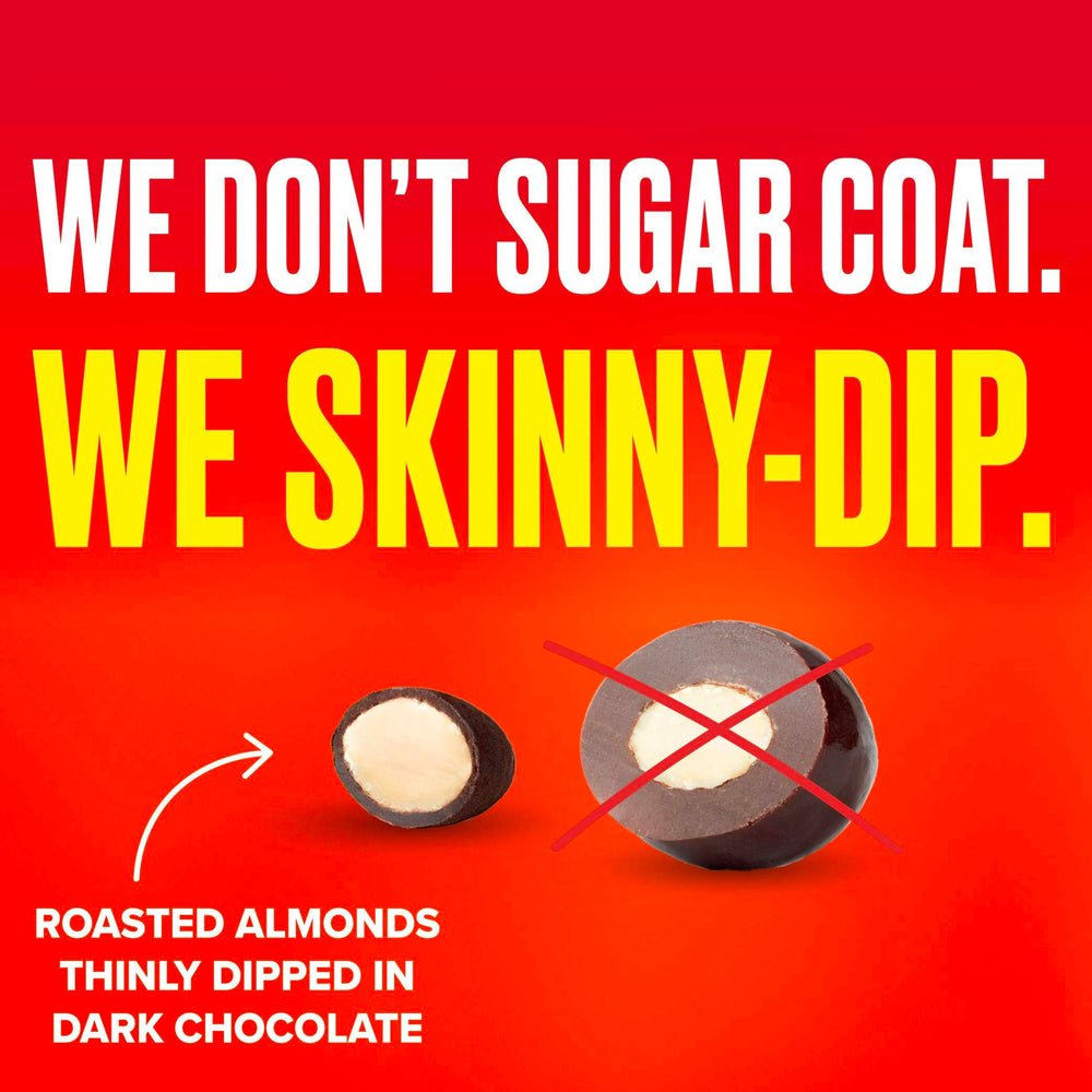 SkinnyDipped maple sugar and sea salt dust on almonds for a balanced bite.