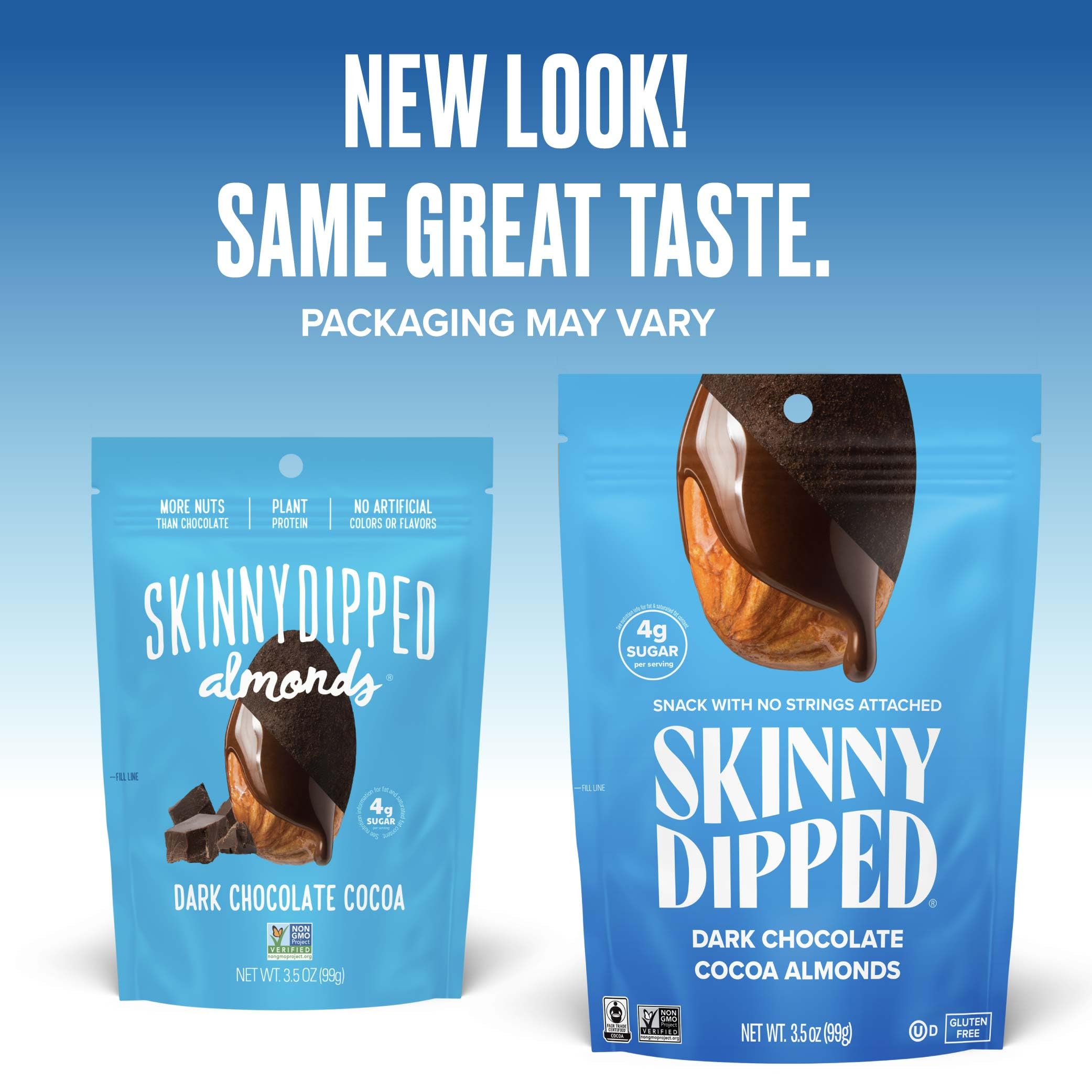 SkinnyDipped maple sugar and sea salt flavor highlight.