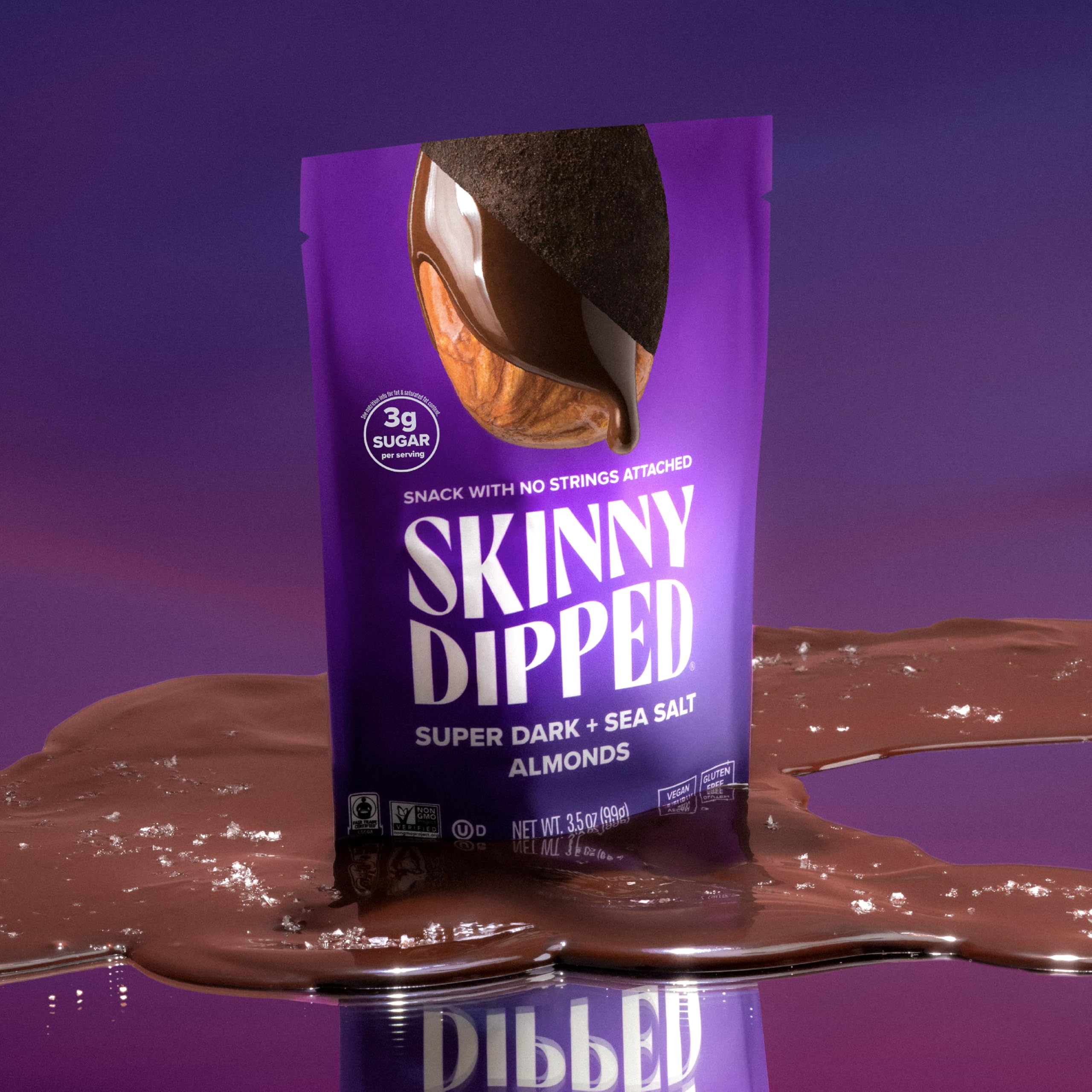 Nutrition panel imagery from SkinnyDipped ingredient list