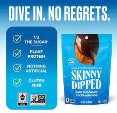 SkinnyDipped on-the-go snack is convenient for travel.