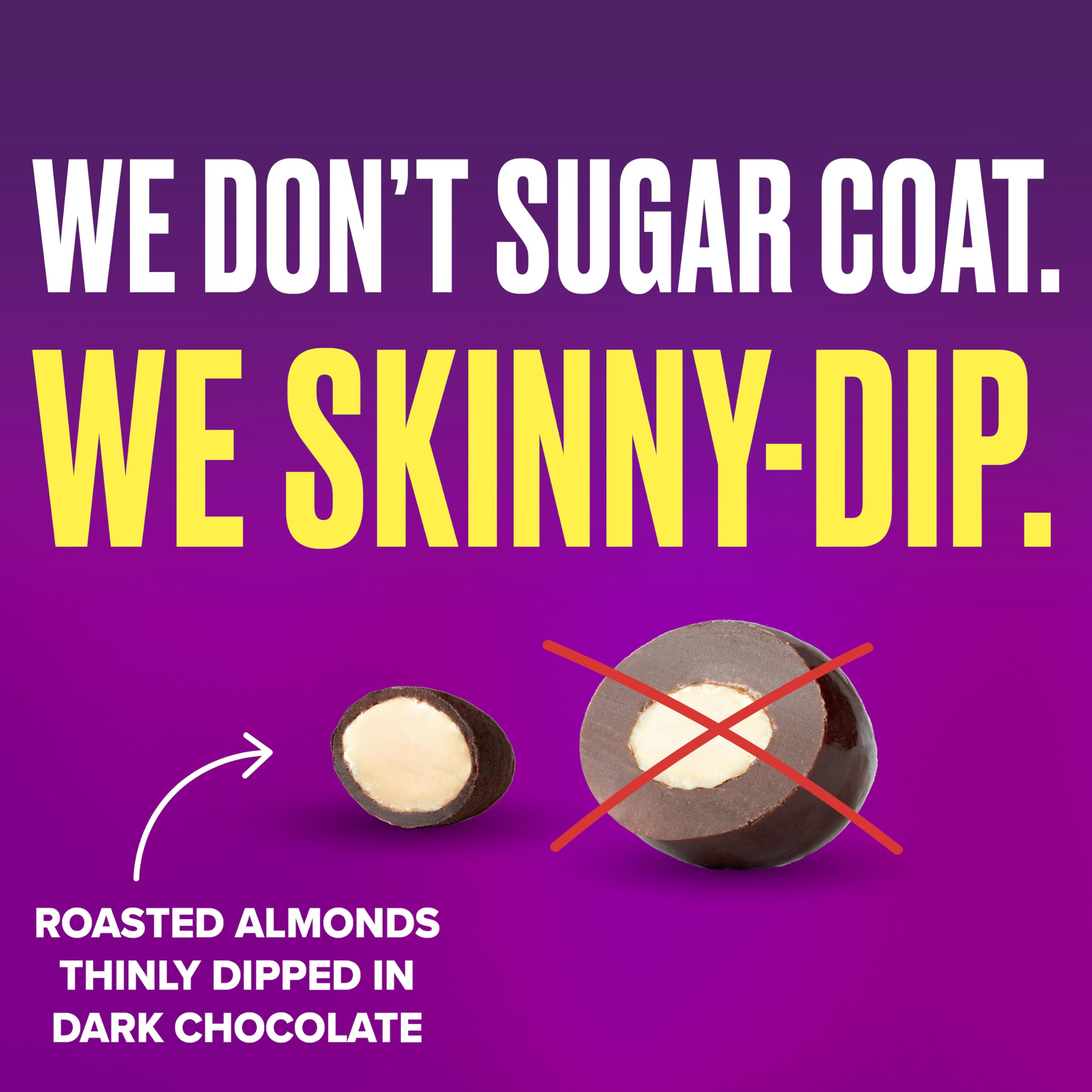 Pack of 24 SkinnyDipped mini bags for on-the-go snacking