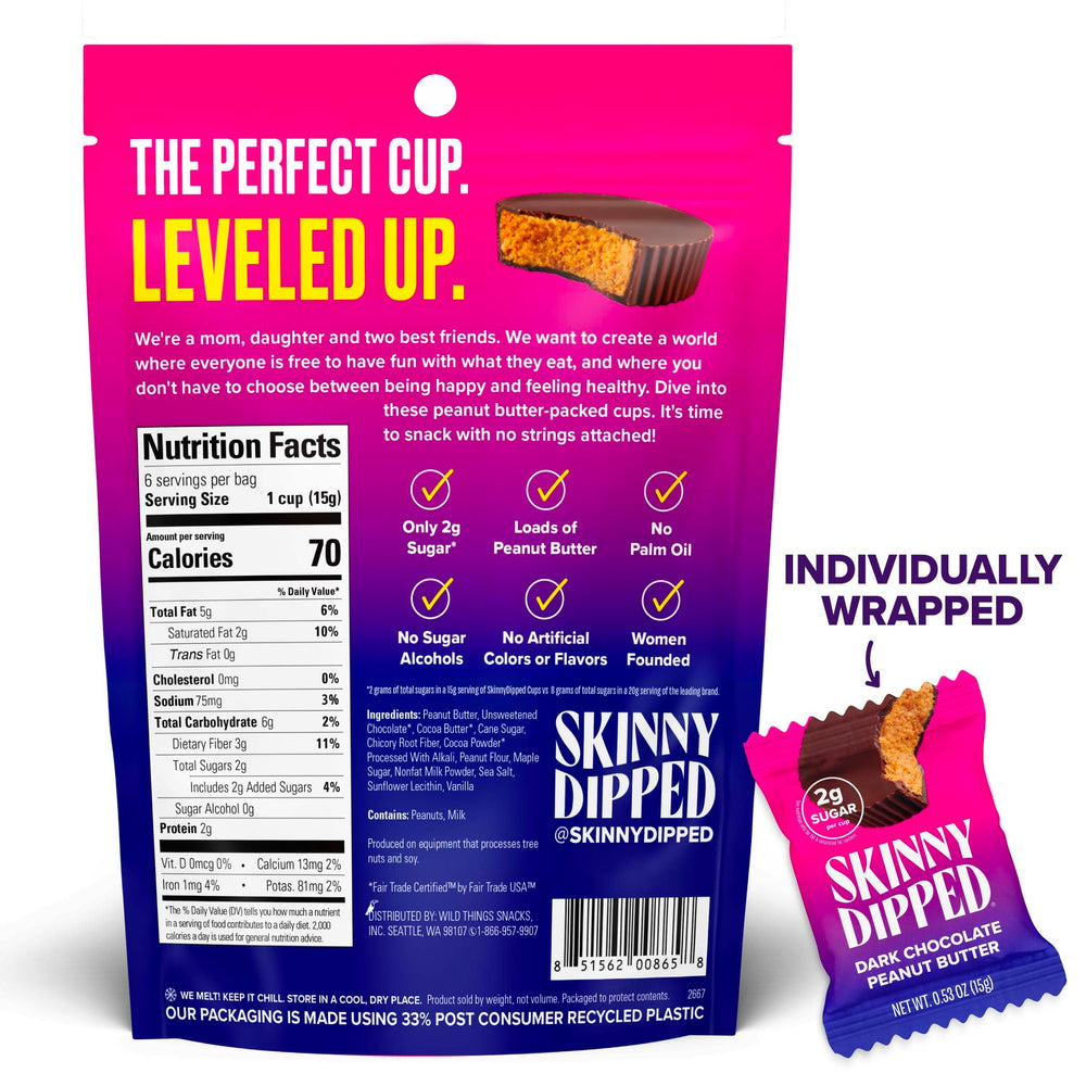 SkinnyDipped Salted Caramel Cashews close-up reveals glossy caramel.