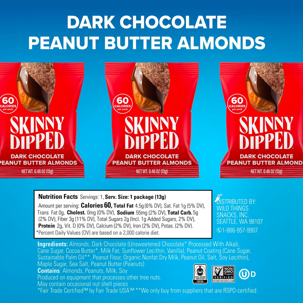 Plant protein-packed SKINNYDIPPED almonds fuel active days between activities.