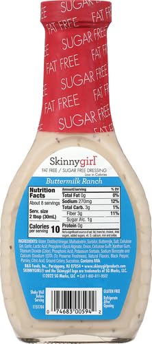 Pouring Skinnygirl Buttermilk Ranch Dressing highlights creamy texture ideal for drizzling.