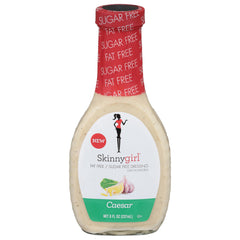 Skinnygirl Caesar dressing bottle close-up for salads, light flavor