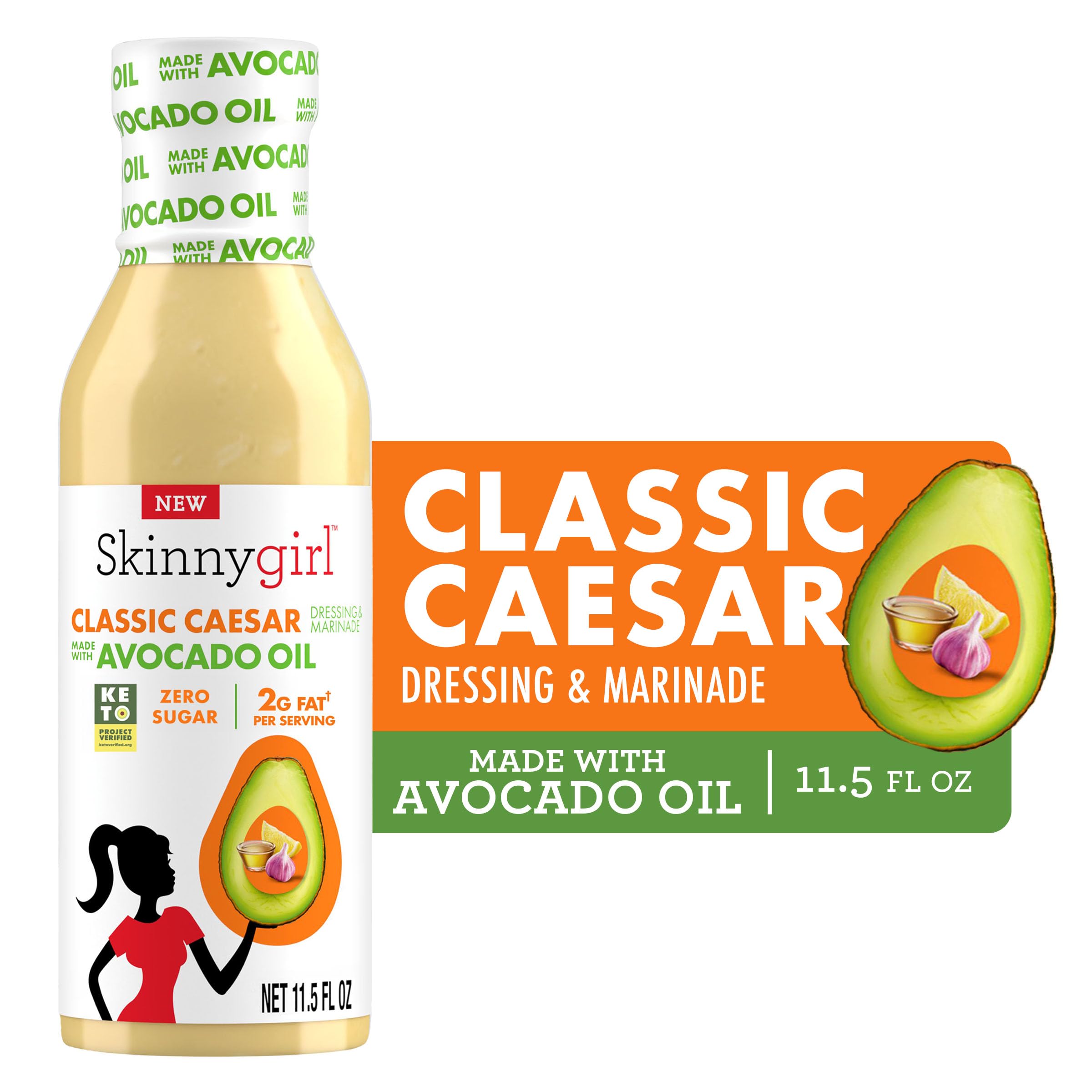 Creamy Skinnygirl Caesar dressing texture on a spoon