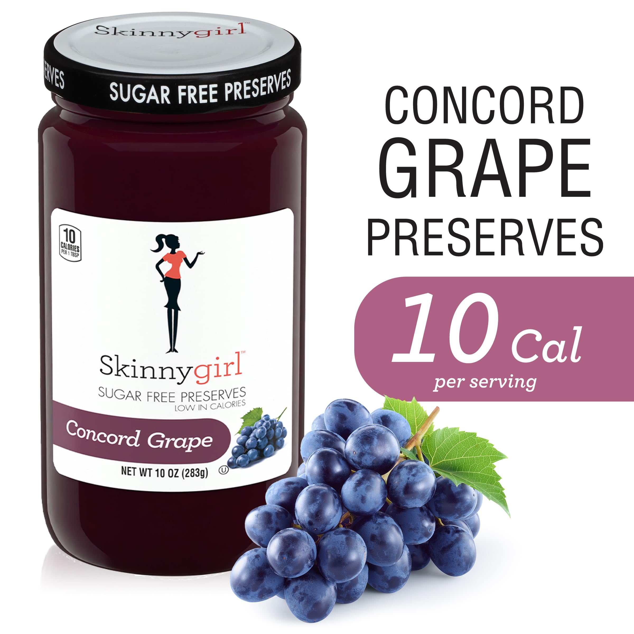 Toast spread with Skinnygirl Concord Grape preserves for breakfast.