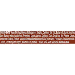 Skinnygirl fat-free salad dressing label highlights sugar-free and gluten-free ingredients