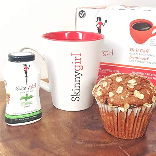Skinnygirl Half Caff label notes sugar-free and gluten-free options