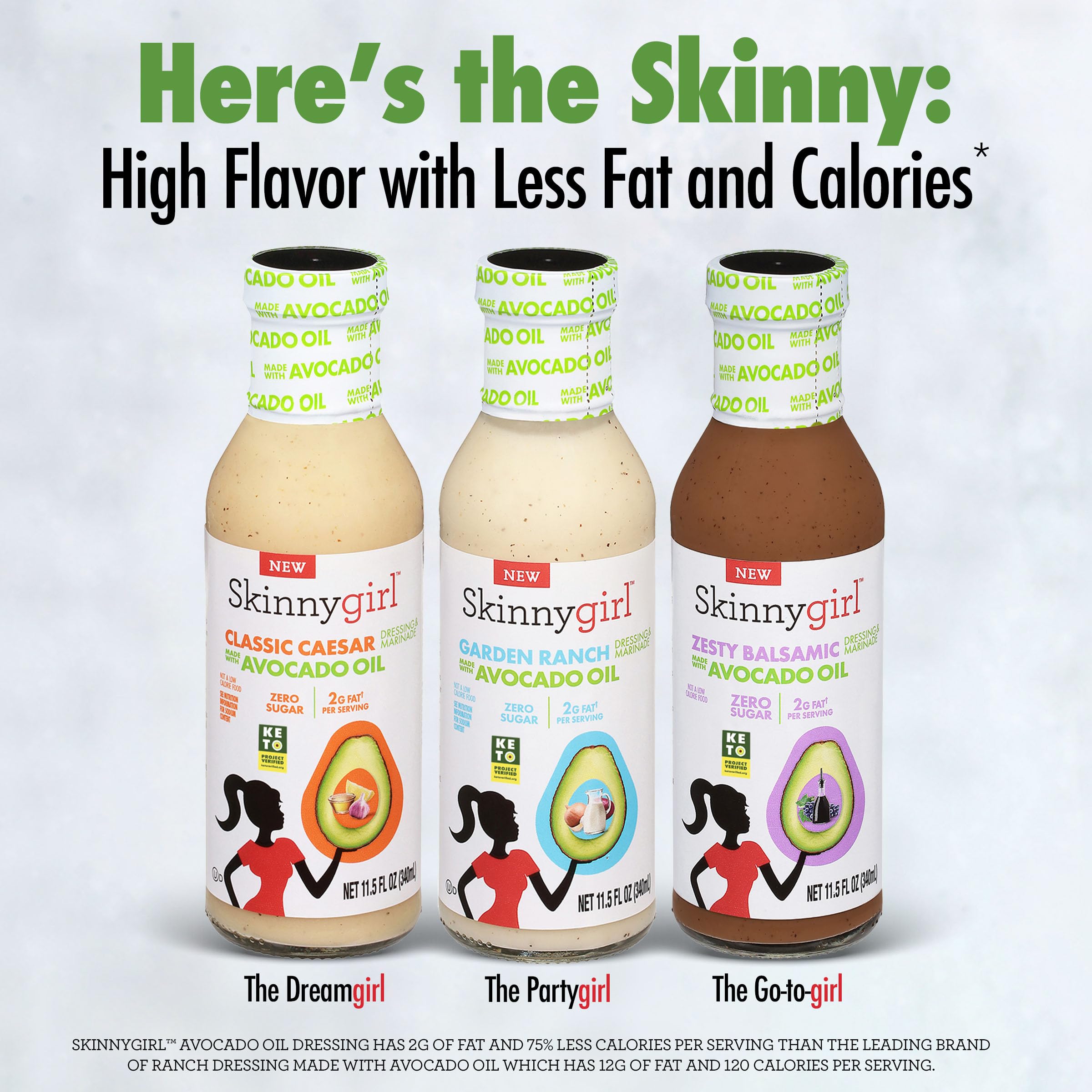 Serving dish of Skinnygirl Garden Ranch dressing ready to top salads.