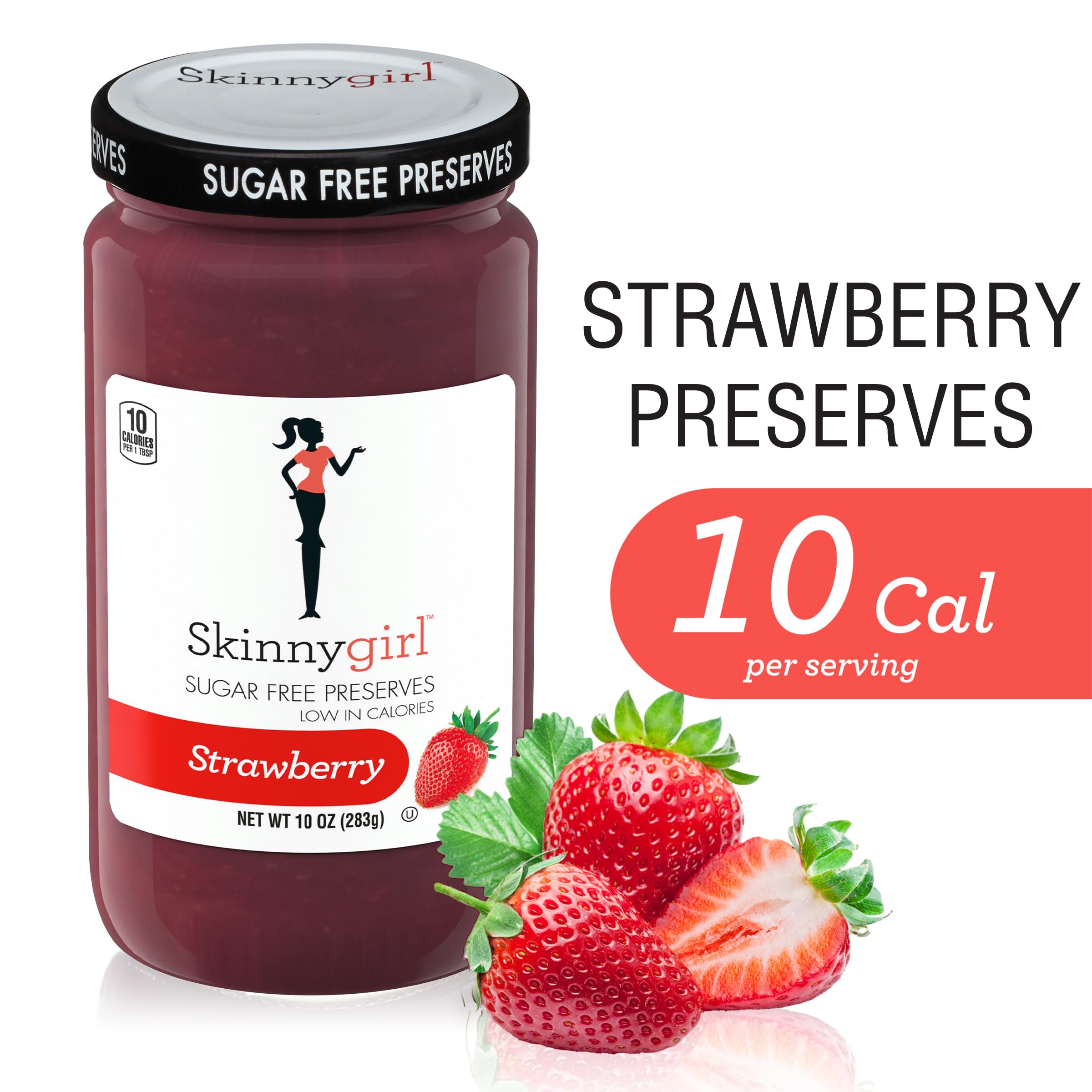 Six-pack Skinnygirl preserves display suitable for sharing