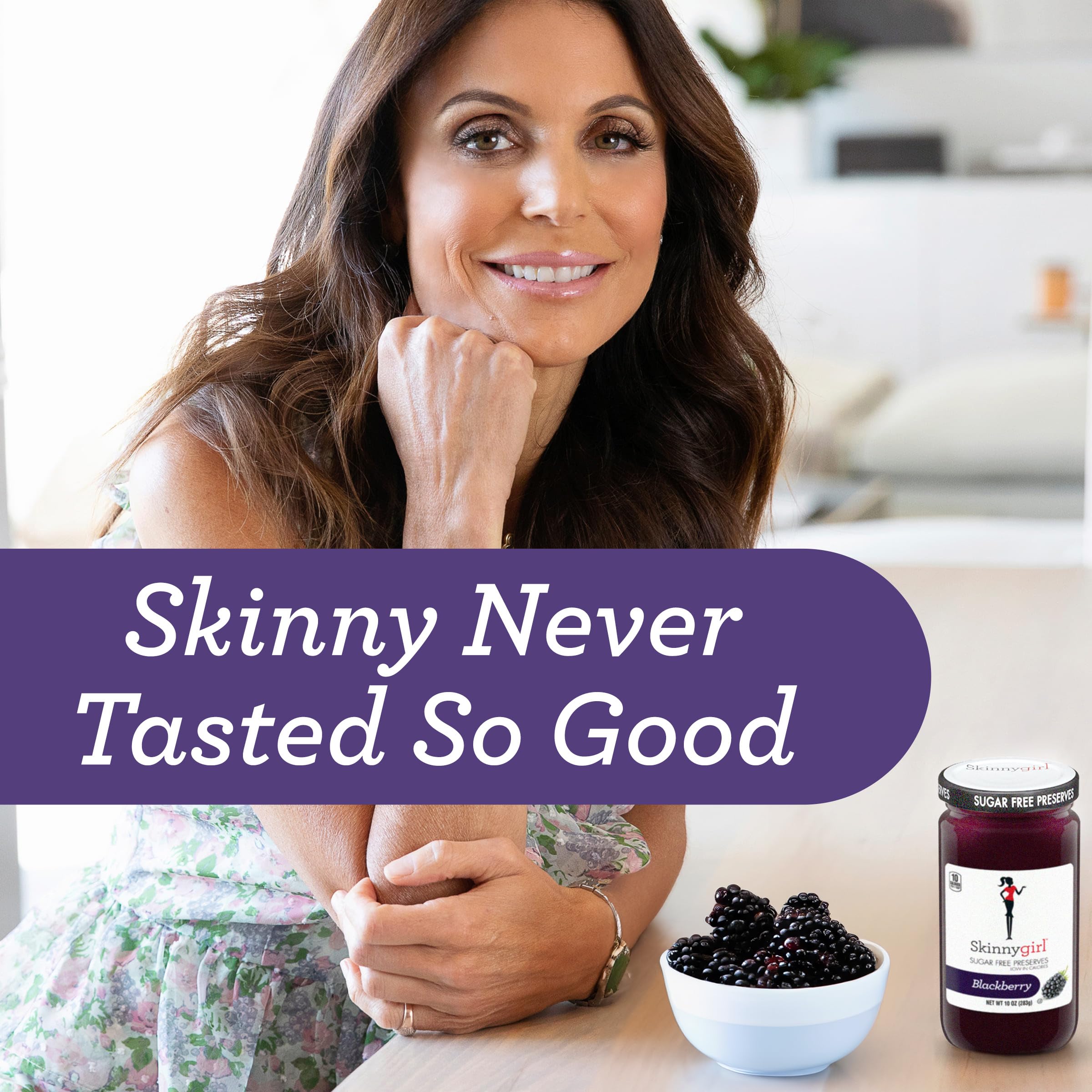Skinnygirl preserves swirled into warm oatmeal for a fruity lift