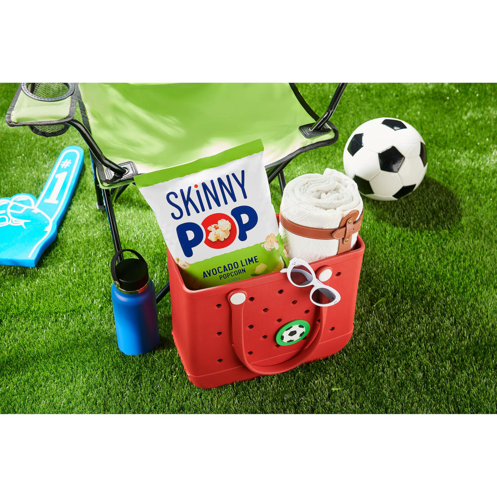 SkinnyPop Avocado Lime popcorn in bowl ideal for sharing