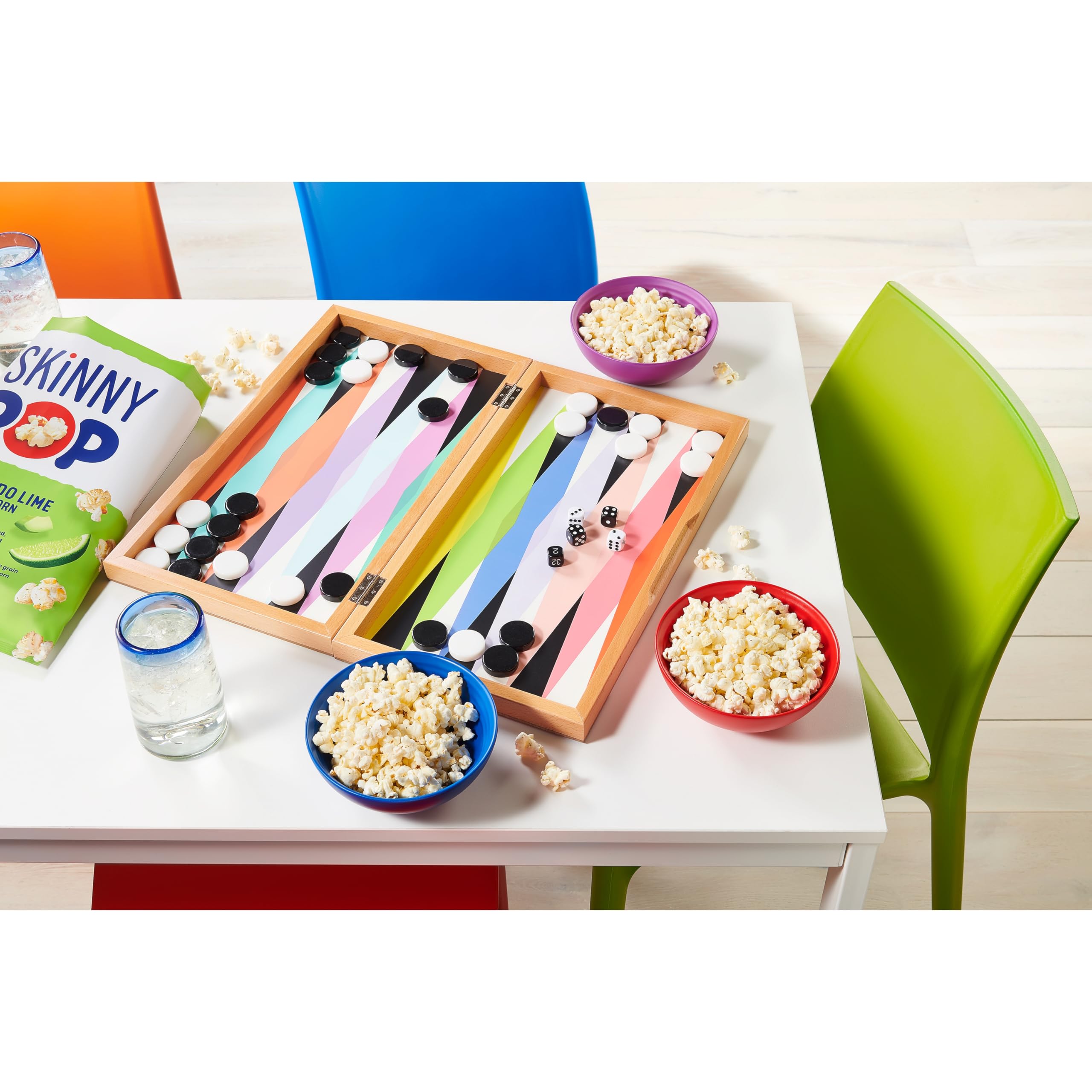 SkinnyPop Avocado Lime popcorn packaging emphasizes no artificial colors