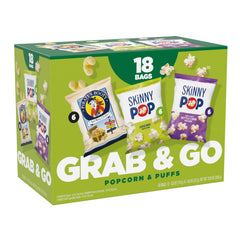 SkinnyPop lunch box multipack box shows convenient on-the-go snacking.