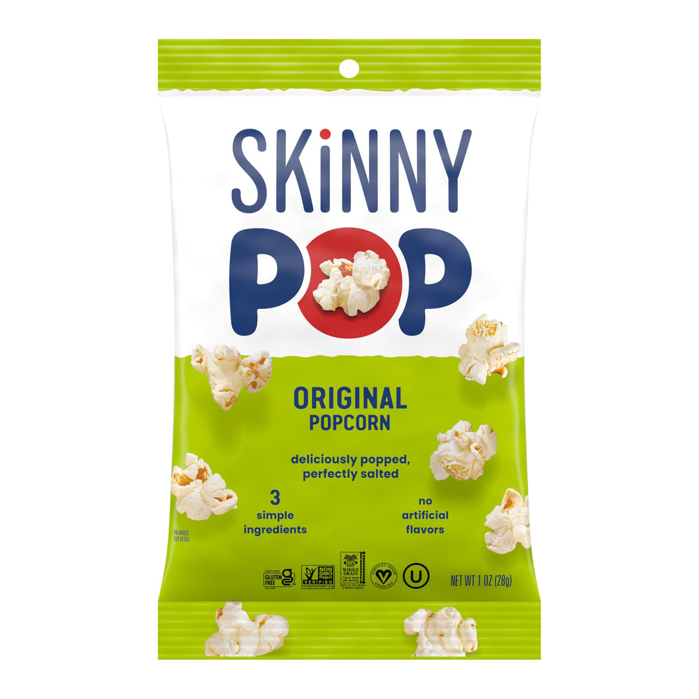 Tree nut-free and peanut-free SkinnyPop Original for safe gatherings.
