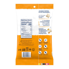 SkinnyPop popcorn kernels close-up highlighting whole grain quality.