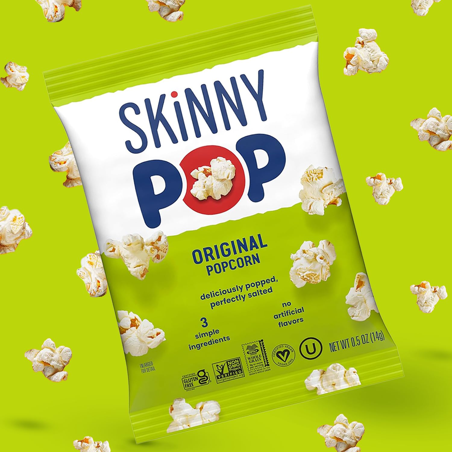 SkinnyPop school lunch pack image shows portable snacking for kids.