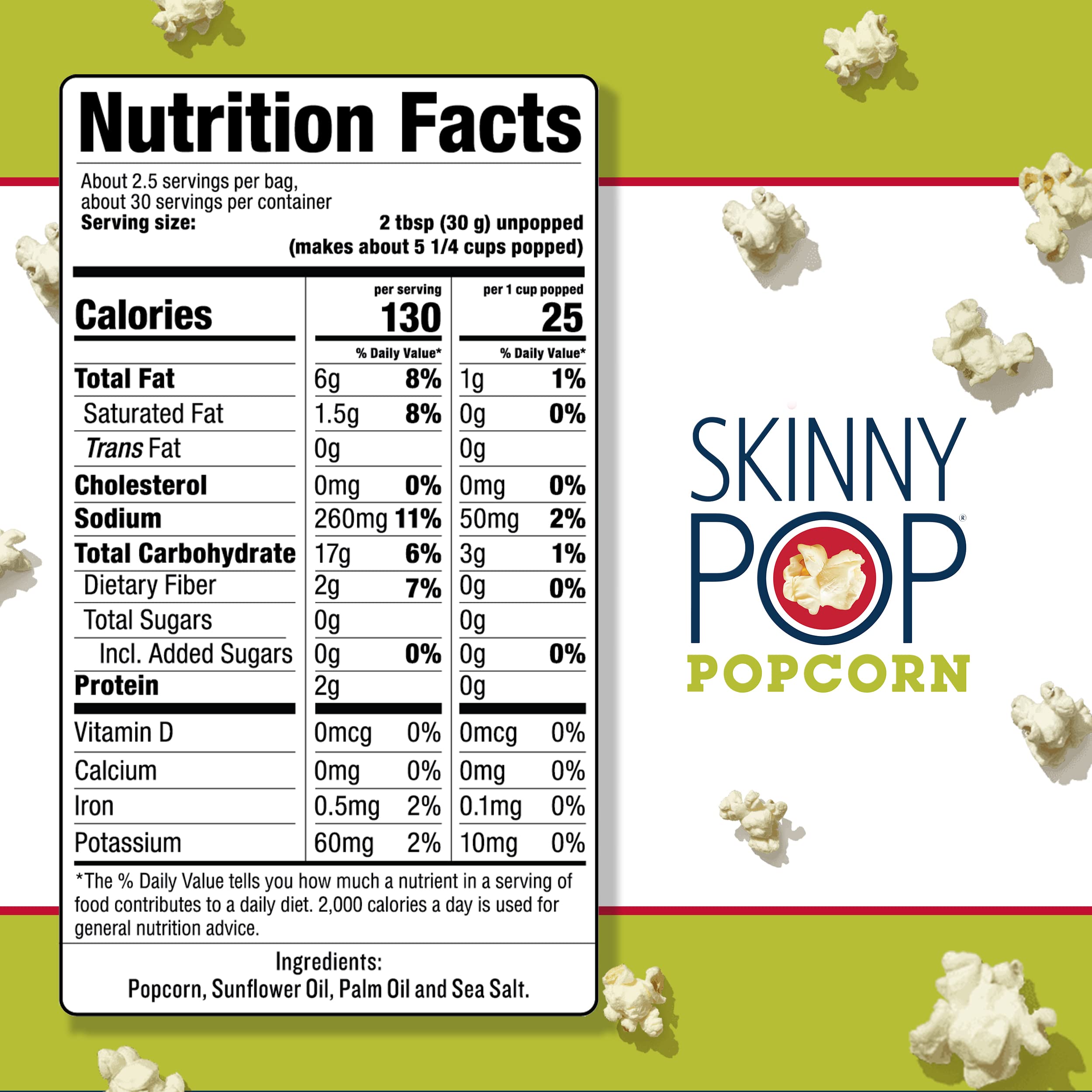 SkinnyPop Sea Salt 12-box pack displayed for easy stocking.