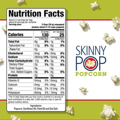 SkinnyPop Sea Salt 12-box pack displayed for easy stocking.