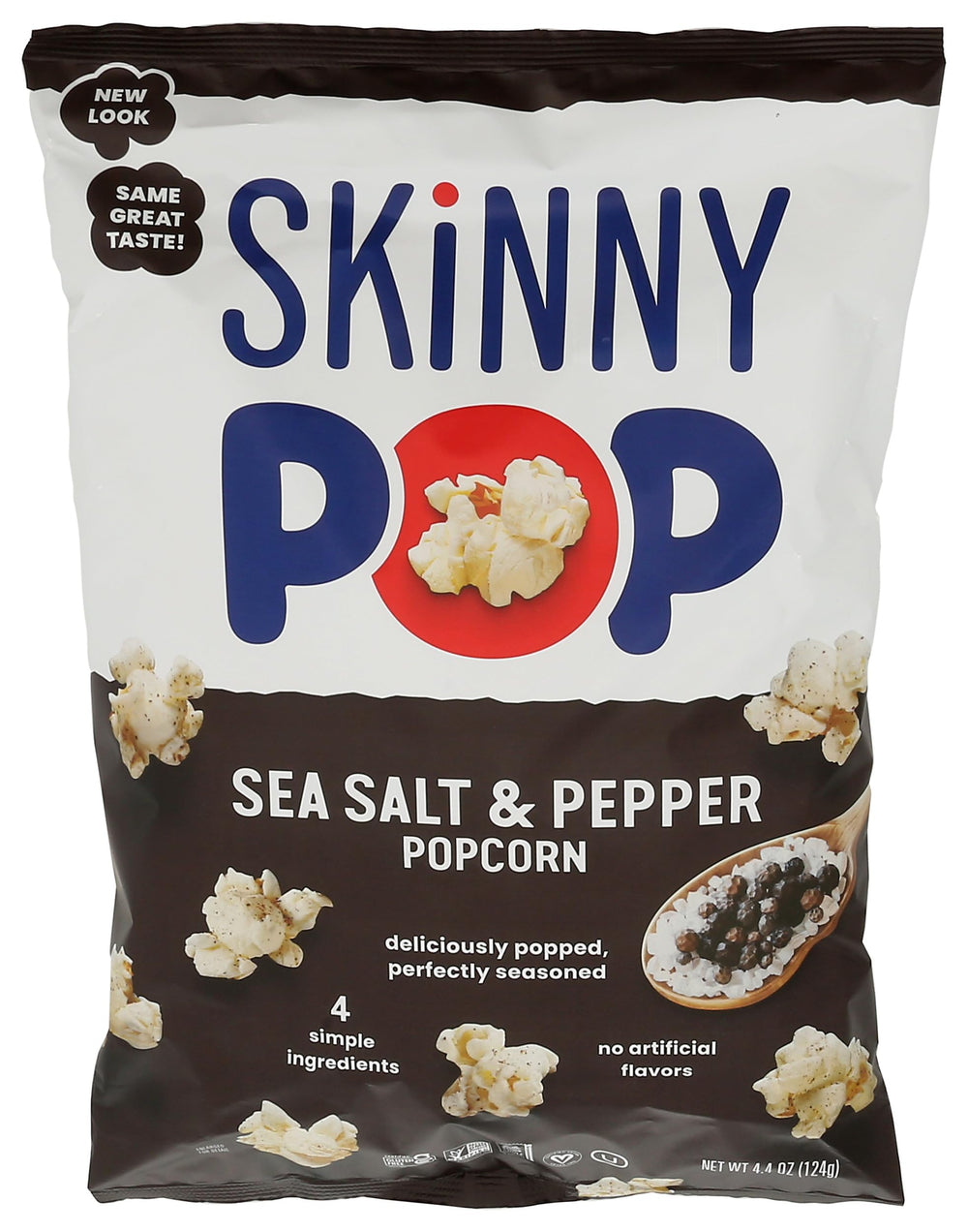 Whole grain popcorn base delivers satisfying texture.