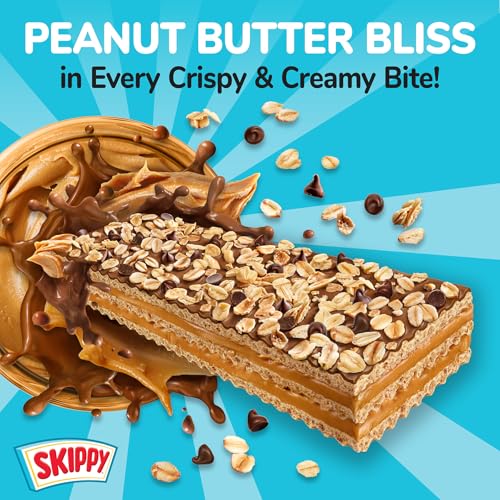 SKIPPY chocolate-draped fudge topping on a wafer bar