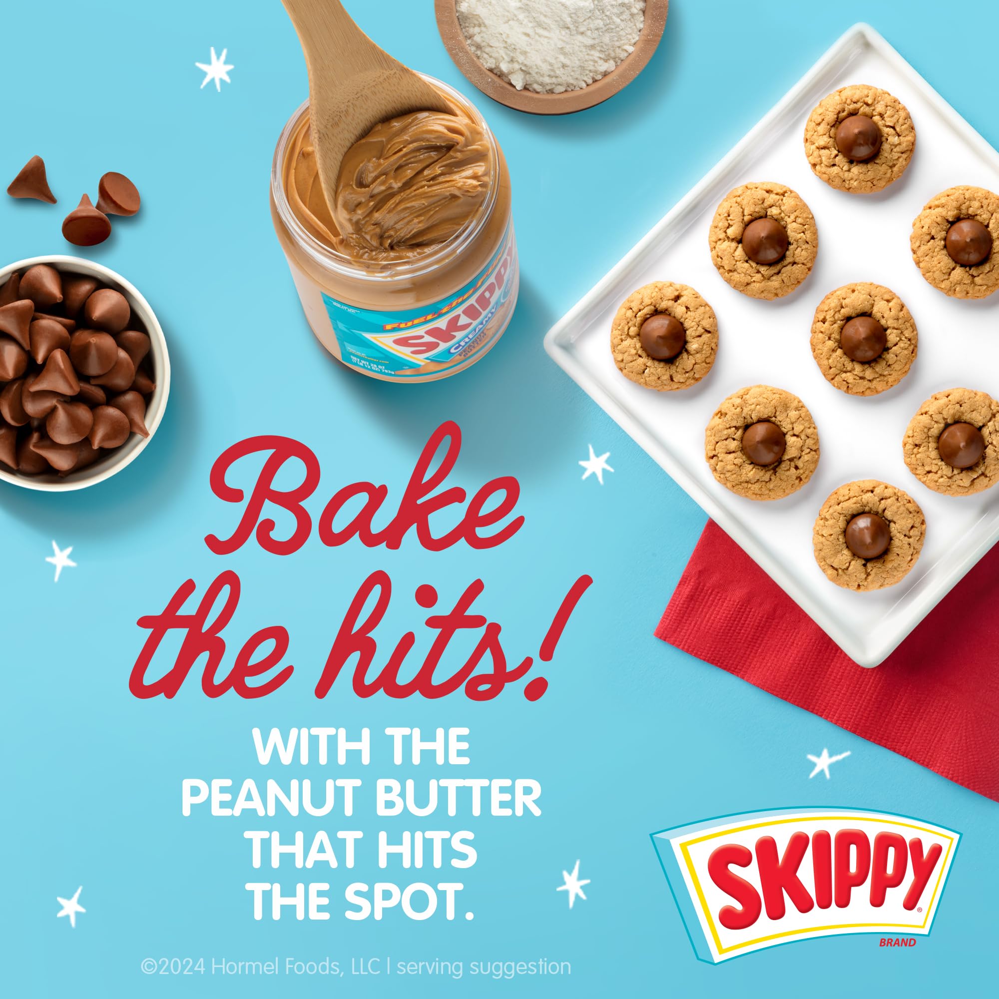 Family breakfast table with SKIPPY Creamy Peanut Butter 2-pack