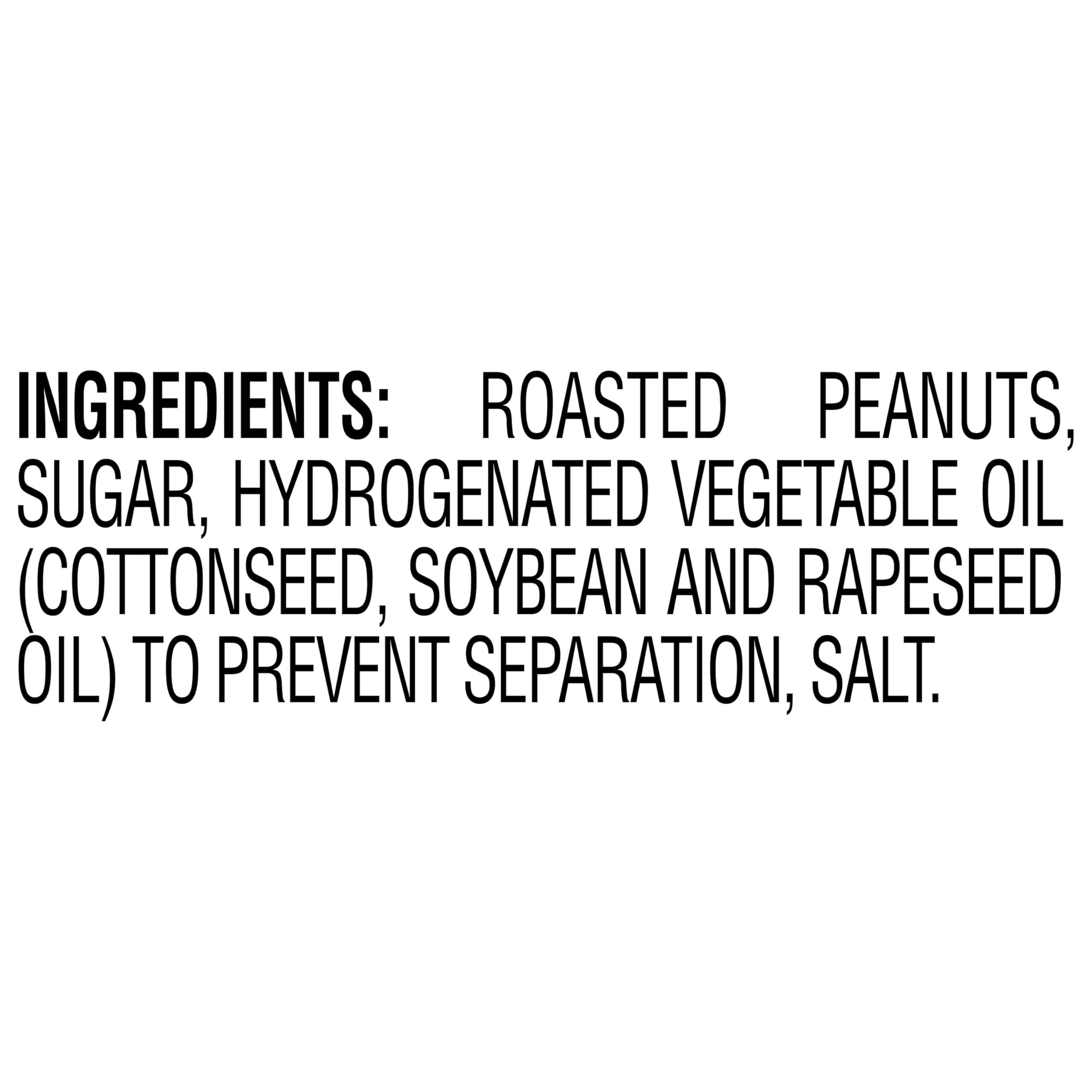 SKIPPY ingredients highlight real roasted peanuts for simplicity