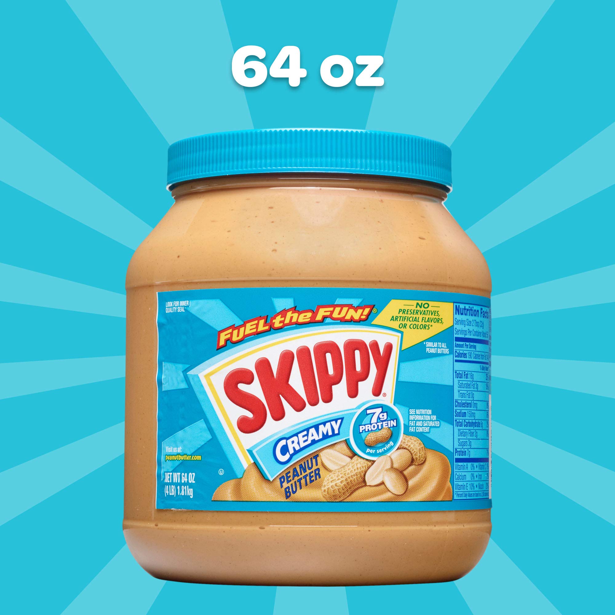 Skippy Creamy Peanut Butter in kids' lunchbox, kid-friendly protein