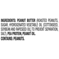 Close-up of SKIPPY label highlighting gluten-free ingredients.