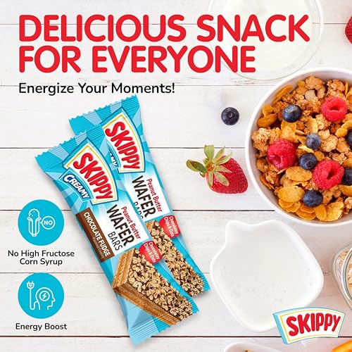 SKIPPY light crisp whole-grain wafers assembly highlighting texture