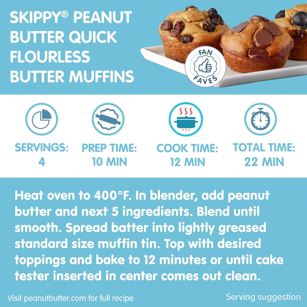 SKIPPY No Sugar Added Chunky Jars lined up in pantry