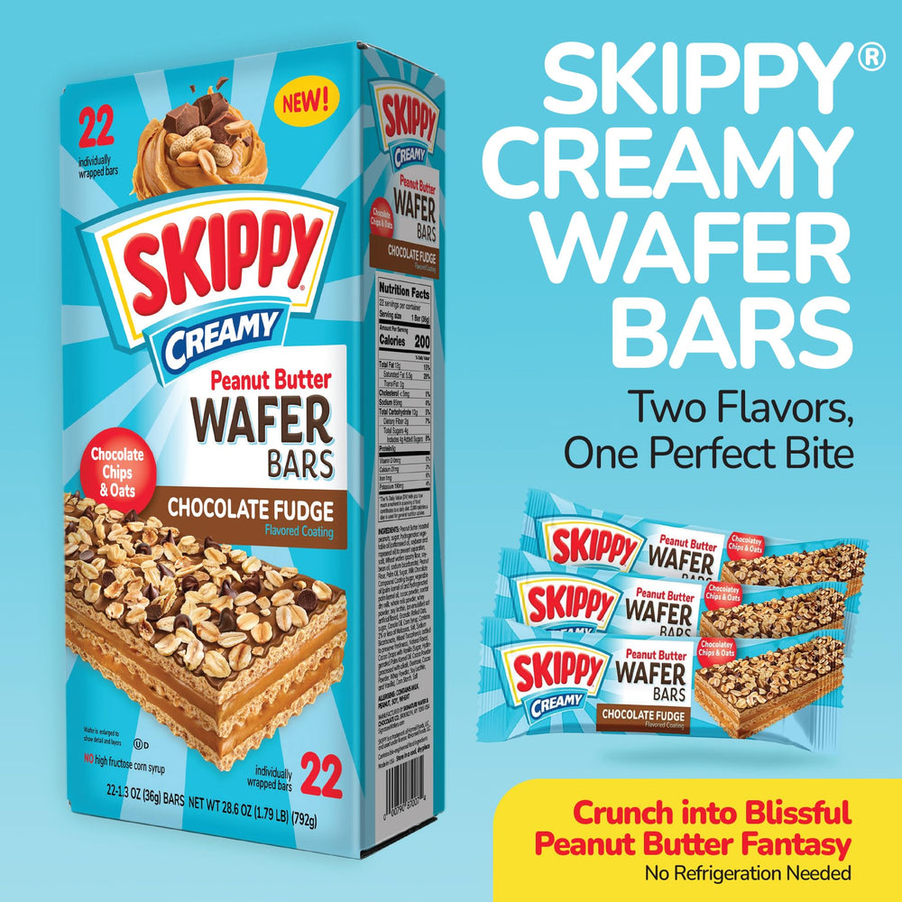 SKIPPY on-the-go portable snack scene featuring a single bar