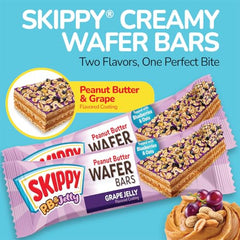 Cross-section view showing peanut butter and grape jelly layer inside.