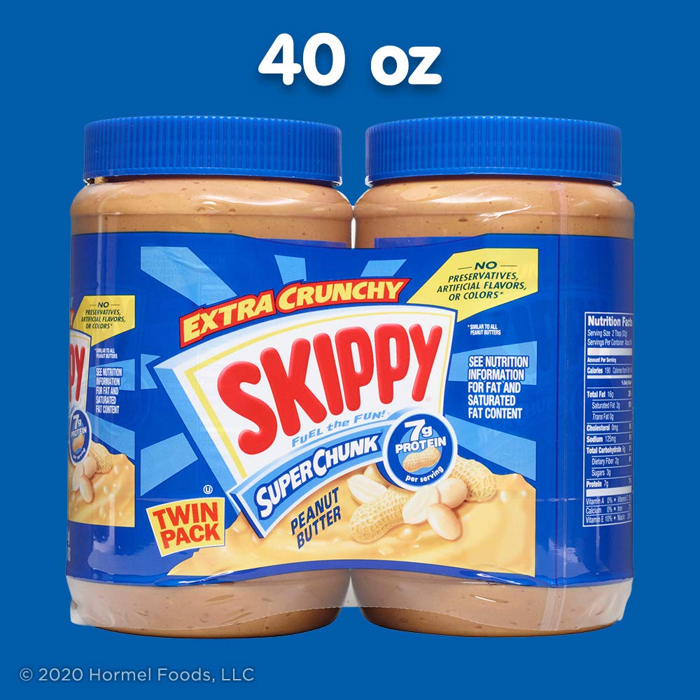 SKIPPY peanut butter spread on crackers for a savory bite.