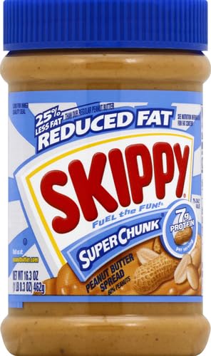 SKIPPY Peanut Butter Spread dip with fruits for a quick snack.