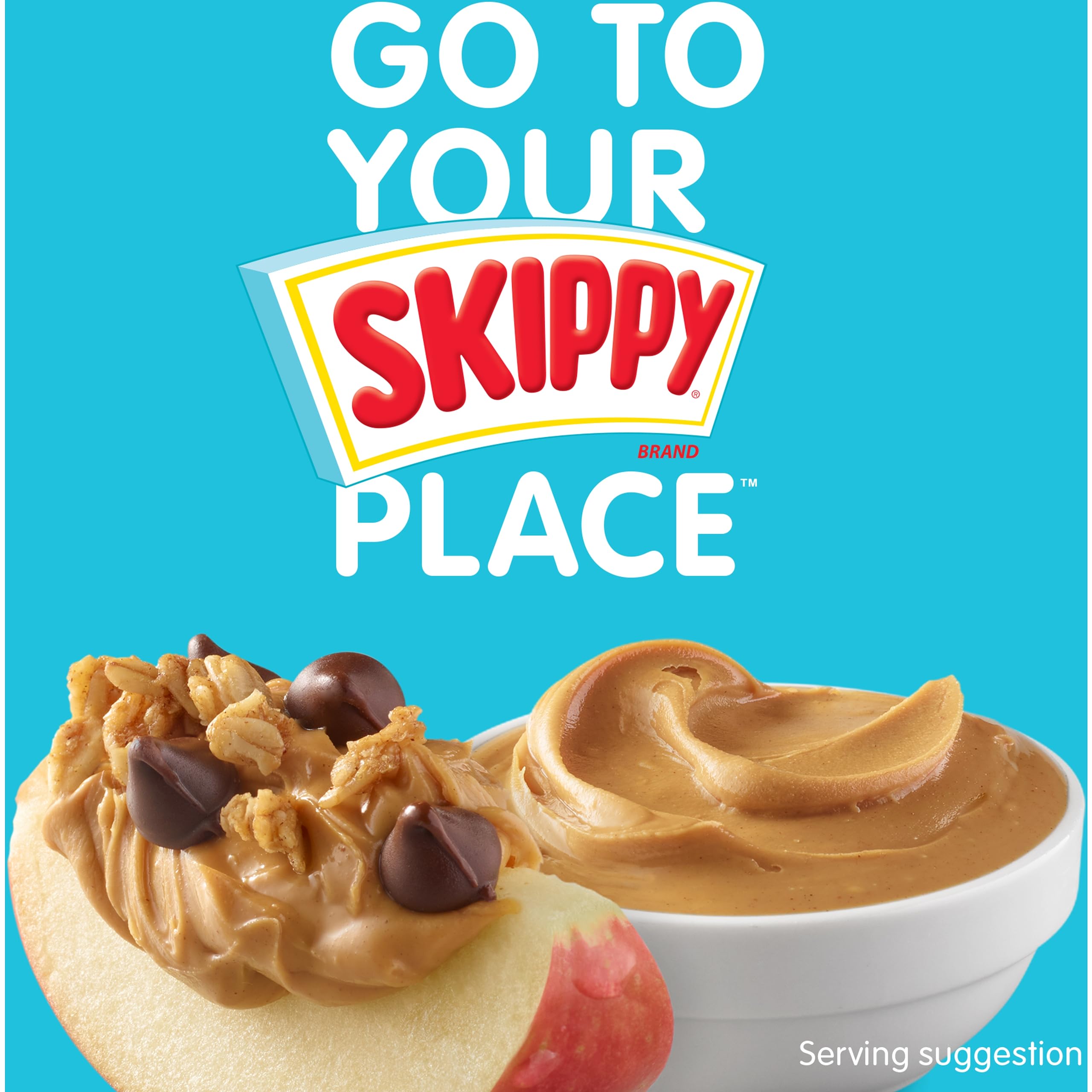SKIPPY peanut butter with fruit slices for balanced snacks