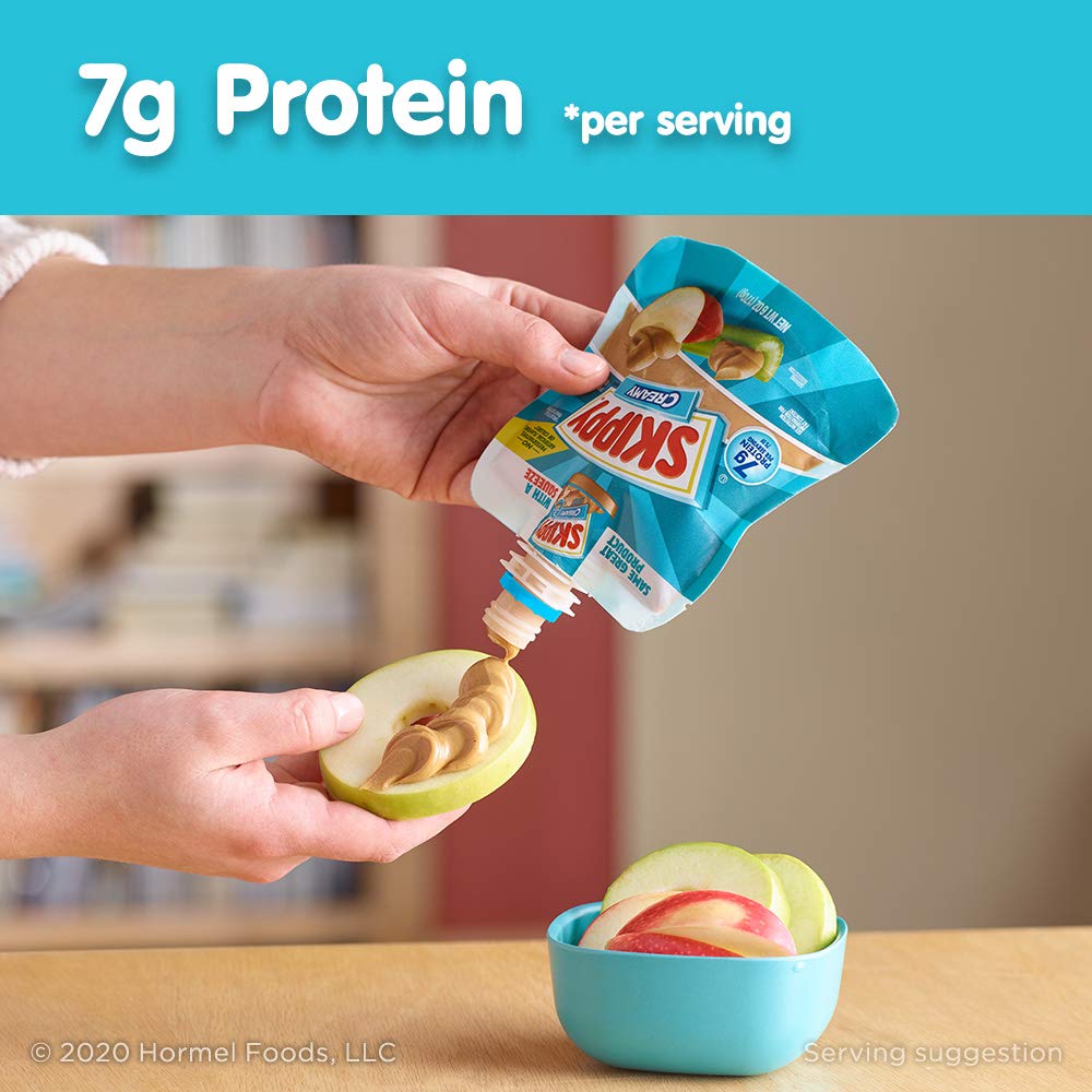 SKIPPY Squeeze for kids with fruit and crackers offers versatile snacking
