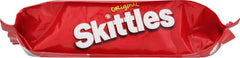 Skittles cheerful bowl filled with strawberry, cherry, orange, lime, grape, and lemon