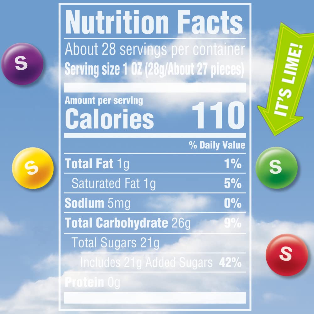 Skittles Easter candy resealable bag keeps freshness for gatherings